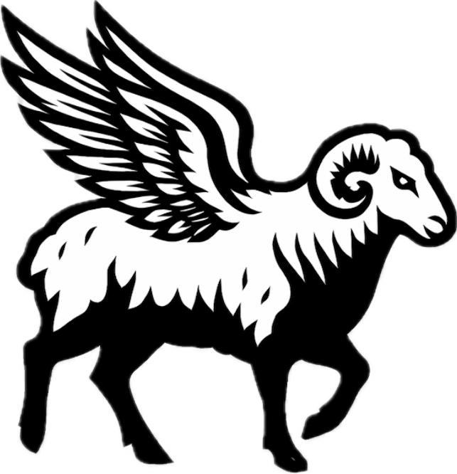 Divotron - Flying Sheep Logo